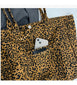 Leopard Print Canvas Bag - Unique Design Large Capacity Fashionable Versatile Commuter Hand-Carry Bag