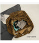 Leopard Print Canvas Bag - Unique Design Large Capacity Fashionable Versatile Commuter Hand-Carry Bag