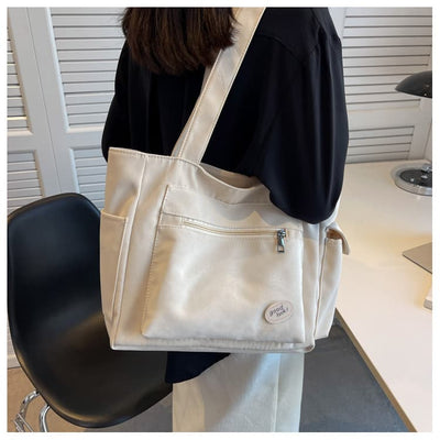 Large-Capacity Versatile Oxford Fabric Tote Bag - Commuter Fashion Handbag & Crossbody Bag