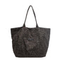 Leopard Print Canvas Bag - Unique Design Large Capacity Fashionable Versatile Commuter Hand-Carry Bag